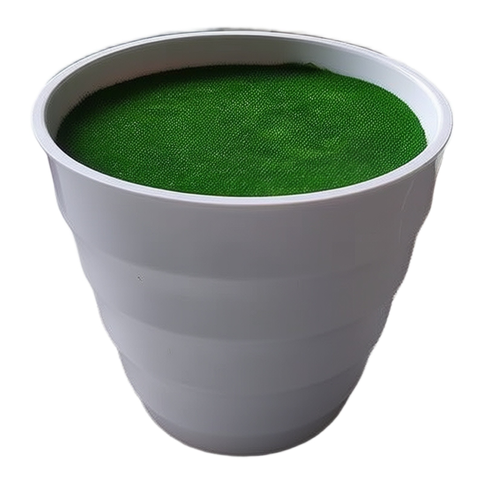 Bonsai Garden Restaurant - Plastic Lawn Vase with Artificial Grass
