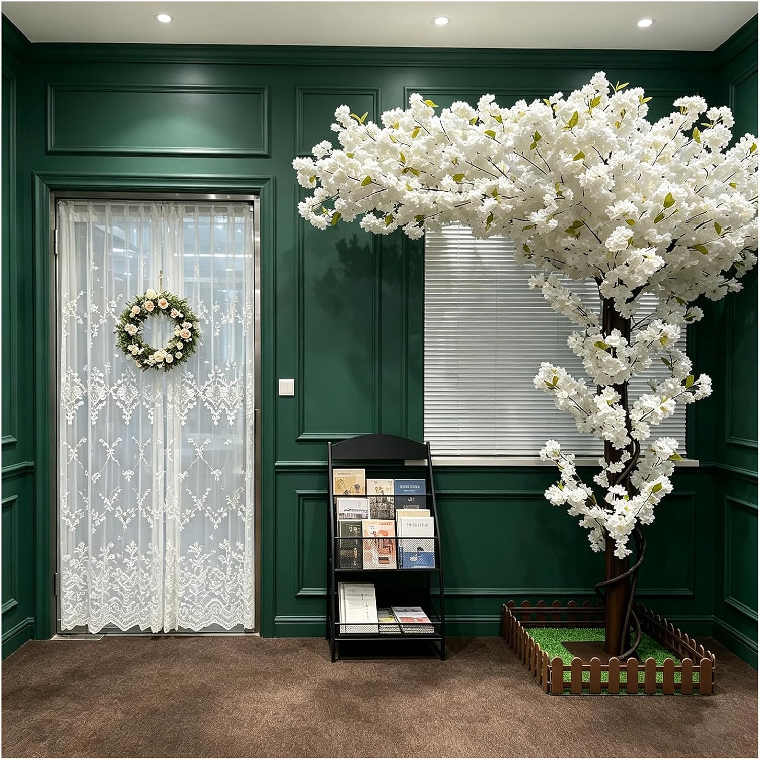 Bonsai Garden Restaurant - Large Artificial White Cherry Blossom Tree