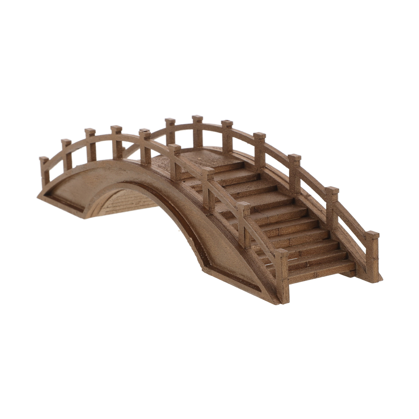 Bonsai Garden Set Up - Sturdy Wooden Mini Arch Bridge Decor
