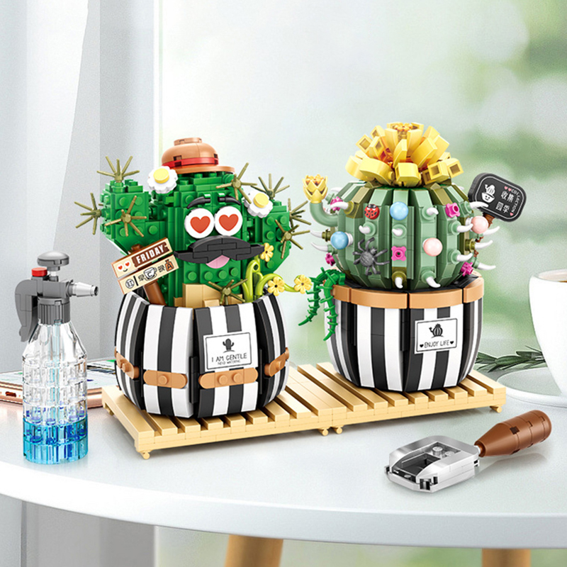 Bonsai Garden Lego - Creative Building Blocks Succulent Cactus 3D