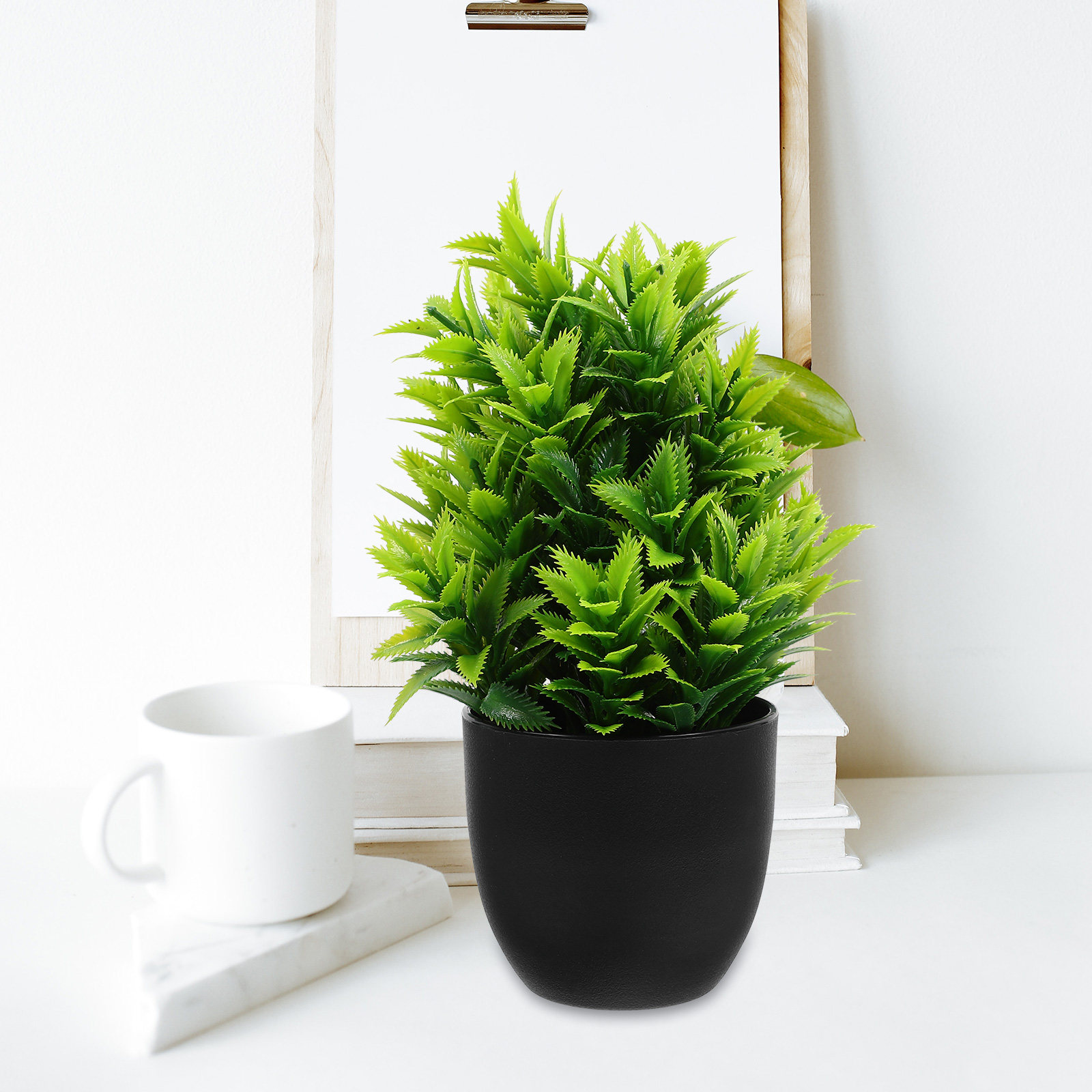 4Pcs Artificial Green Plants B - Bonsai Garden Restaurant ulasan dan harga