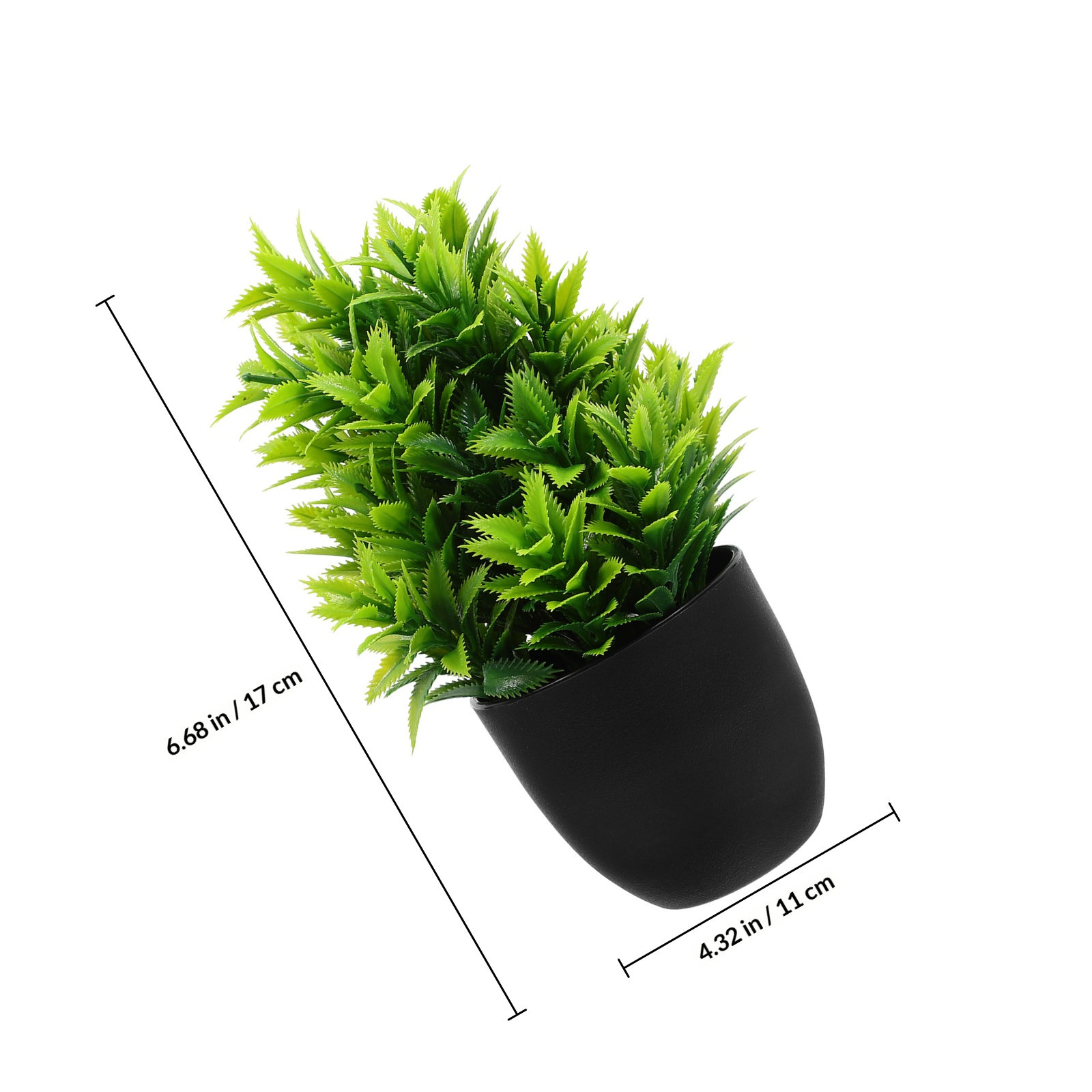 4Pcs Artificial Green Plants B - Bonsai Garden Restaurant ulasan dan harga