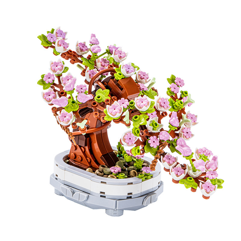 462PCS Cherry Blossom Bonsai B - Bonsai Garden Lego ulasan dan harga