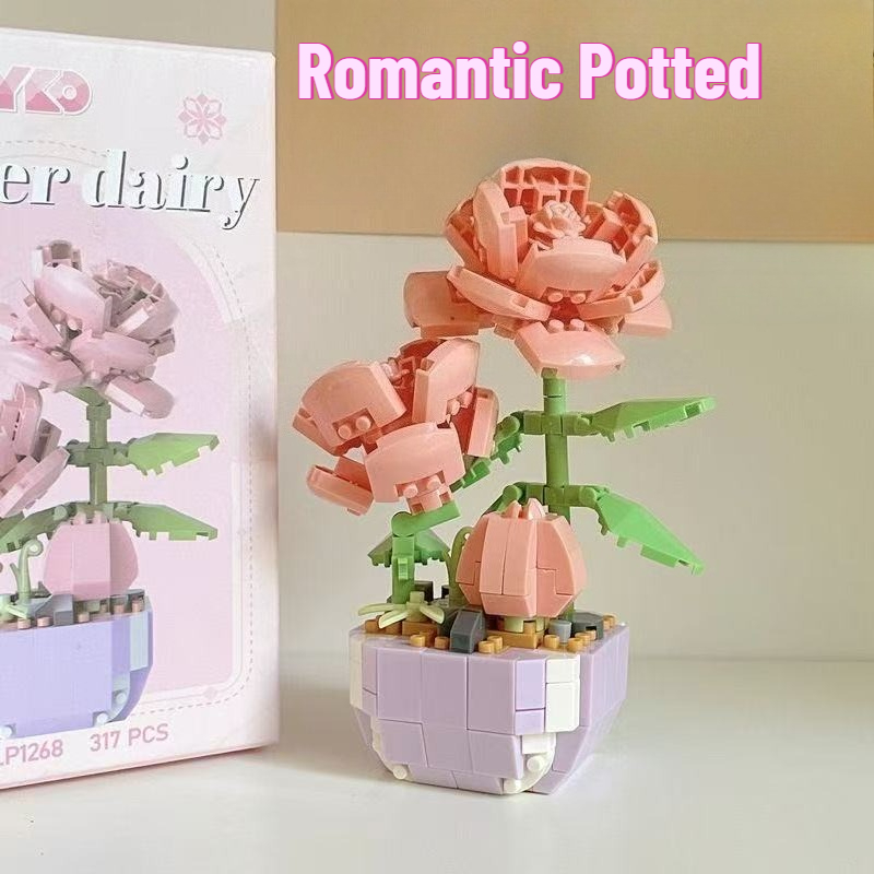Mini Potted Flowers Building B - Bonsai Garden Lego ulasan dan harga