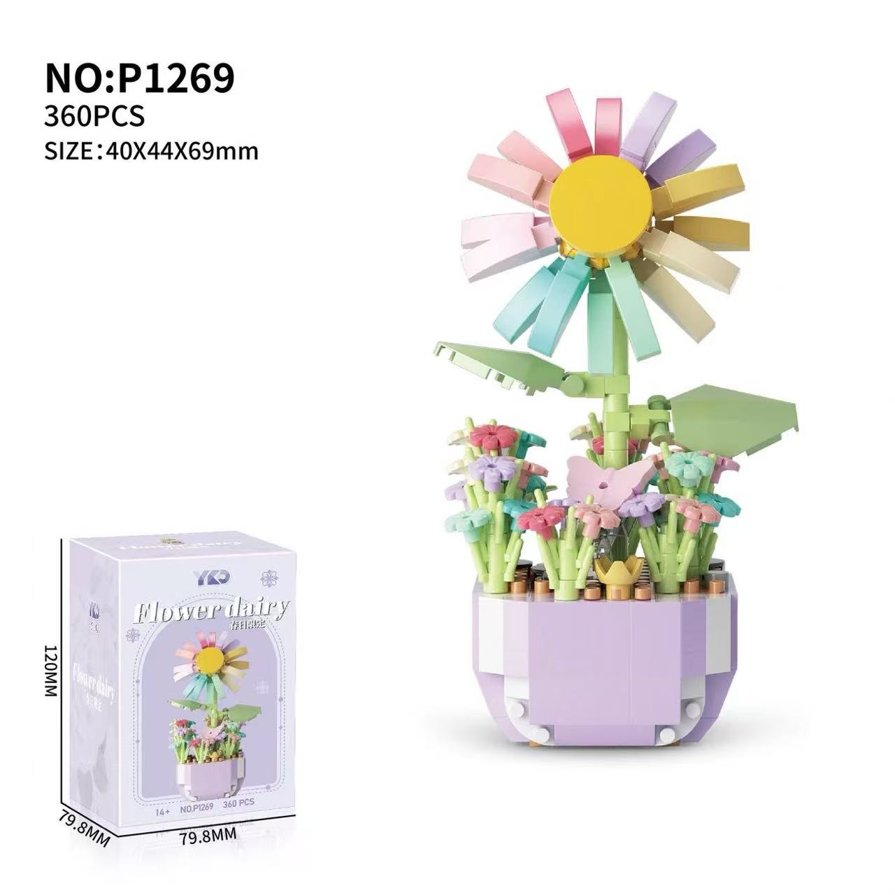 Mini Potted Flowers Building B - Bonsai Garden Lego ulasan dan harga
