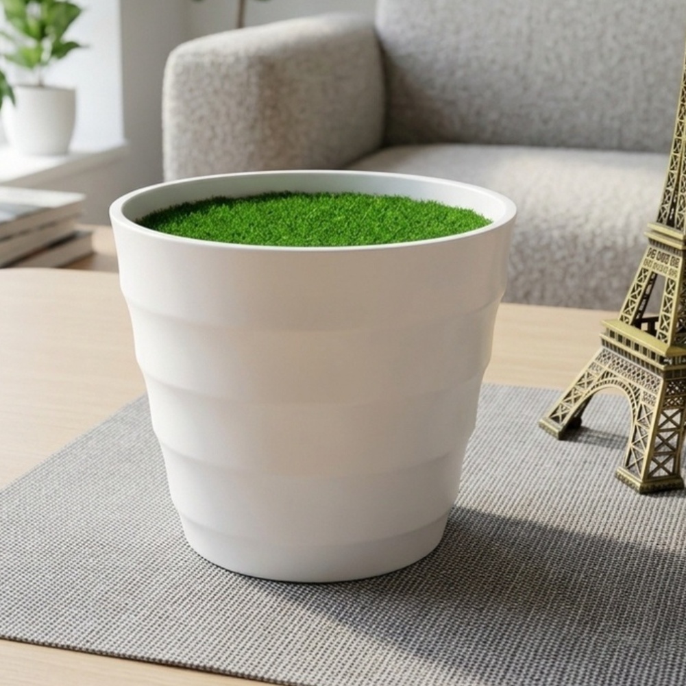 Plastic Lawn Vase with Artific - Bonsai Garden Restaurant ulasan dan harga