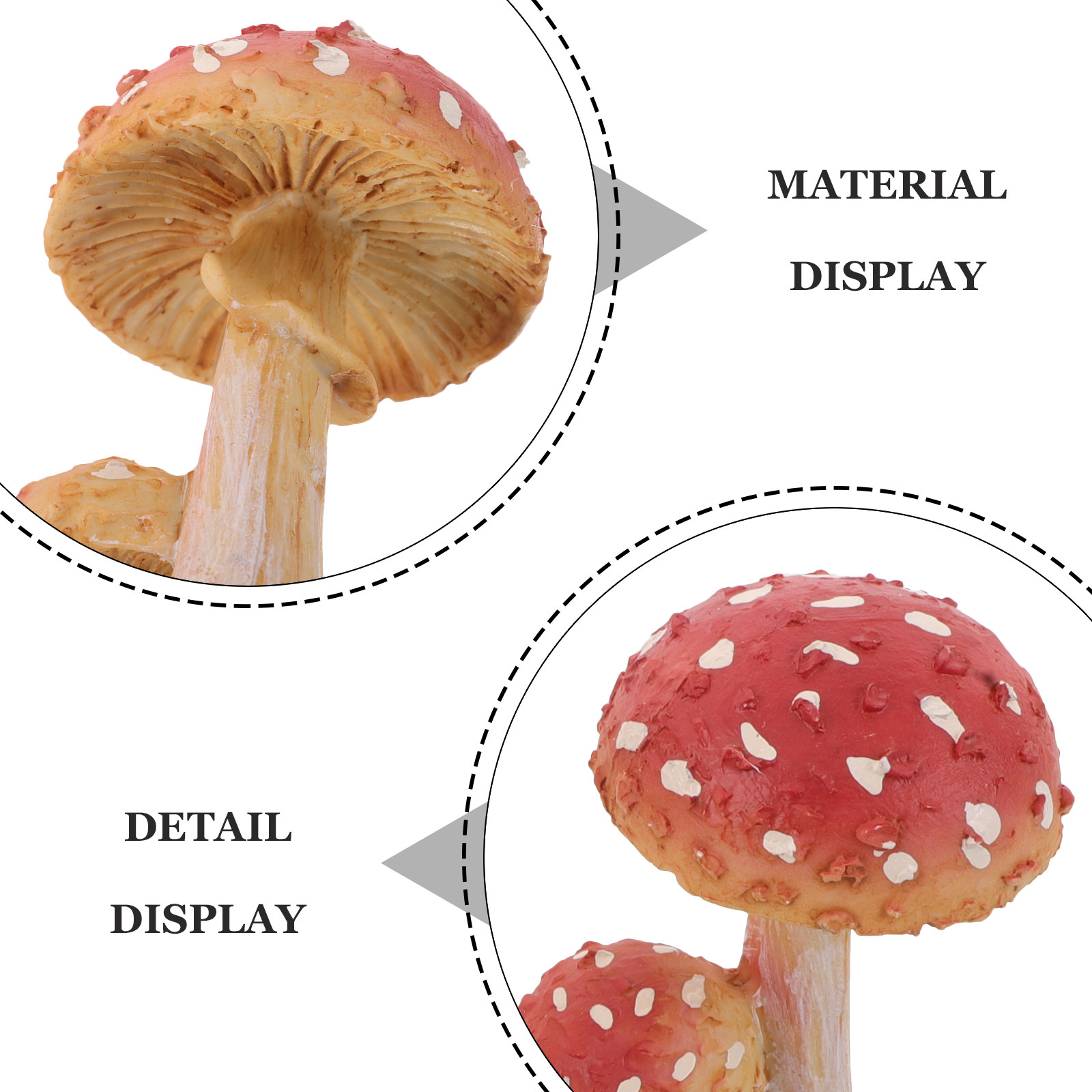 3Pcs Resin Mushroom Garden Sta - Bonsai Garden Set Up ulasan dan harga