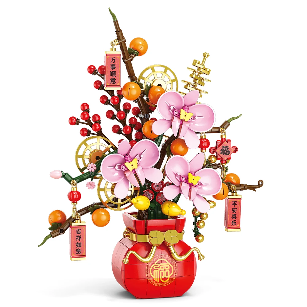 City Creativity Flower Bouquet - Bonsai Garden Lego ulasan dan harga
