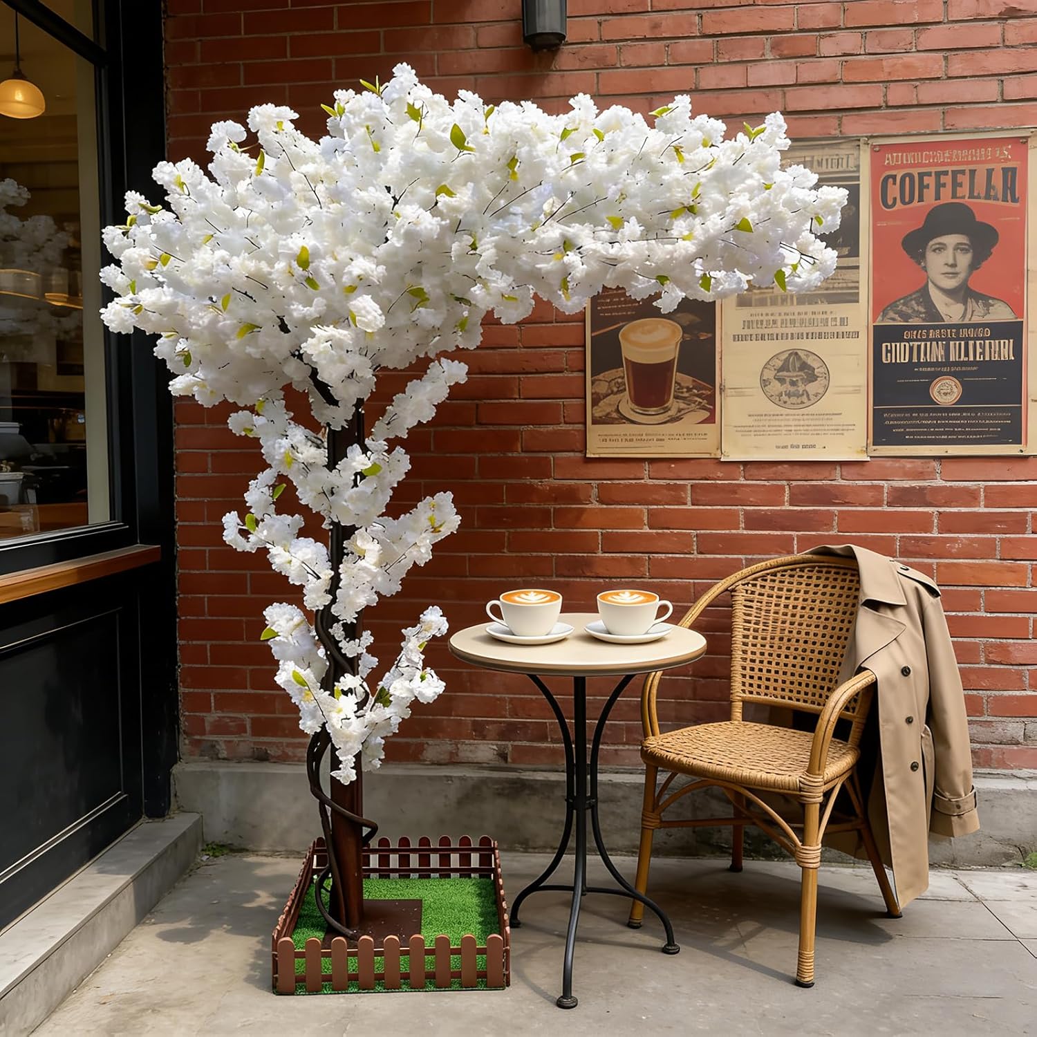 Large Artificial White Cherry  - Bonsai Garden Restaurant ulasan dan harga