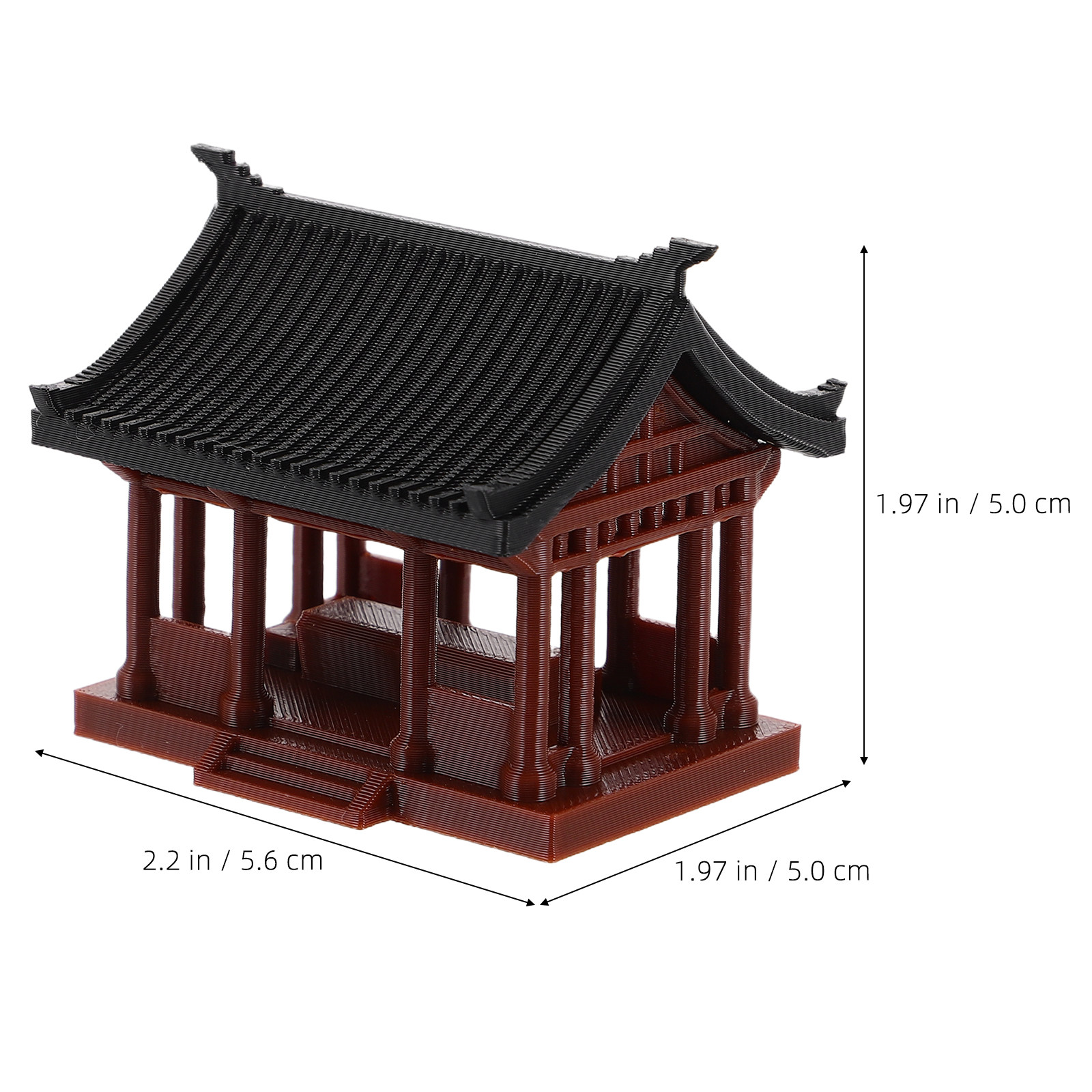 Tiny Asian Pavilion Statue Ele - Bonsai Garden Set Up ulasan dan harga