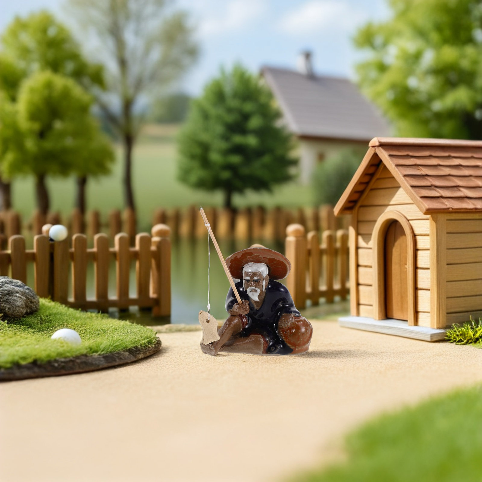 2Pcs Tiny Landscape Decoration - Bonsai Garden Set Up ulasan dan harga