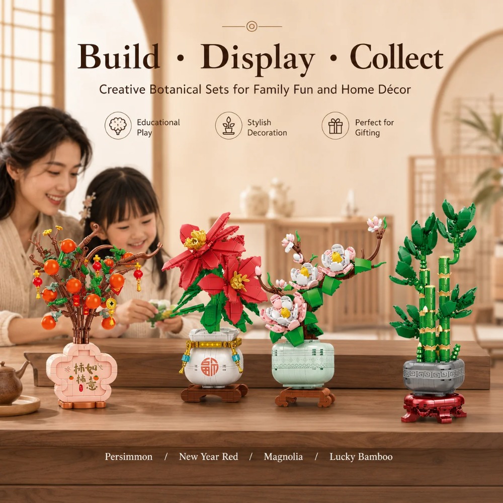 Orchid Building Blocks Flowers - Bonsai Garden Lego ulasan dan harga