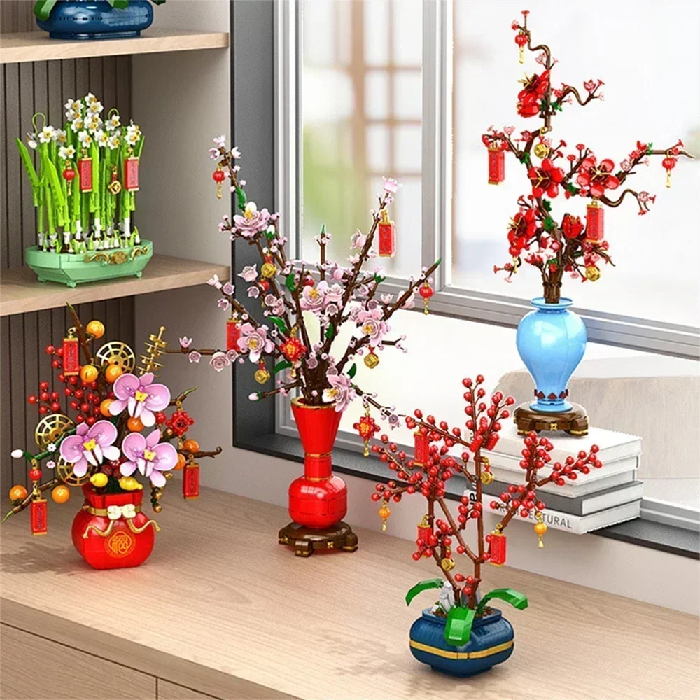 Creative City Bouquet, Peach B - Bonsai Garden Lego ulasan dan harga