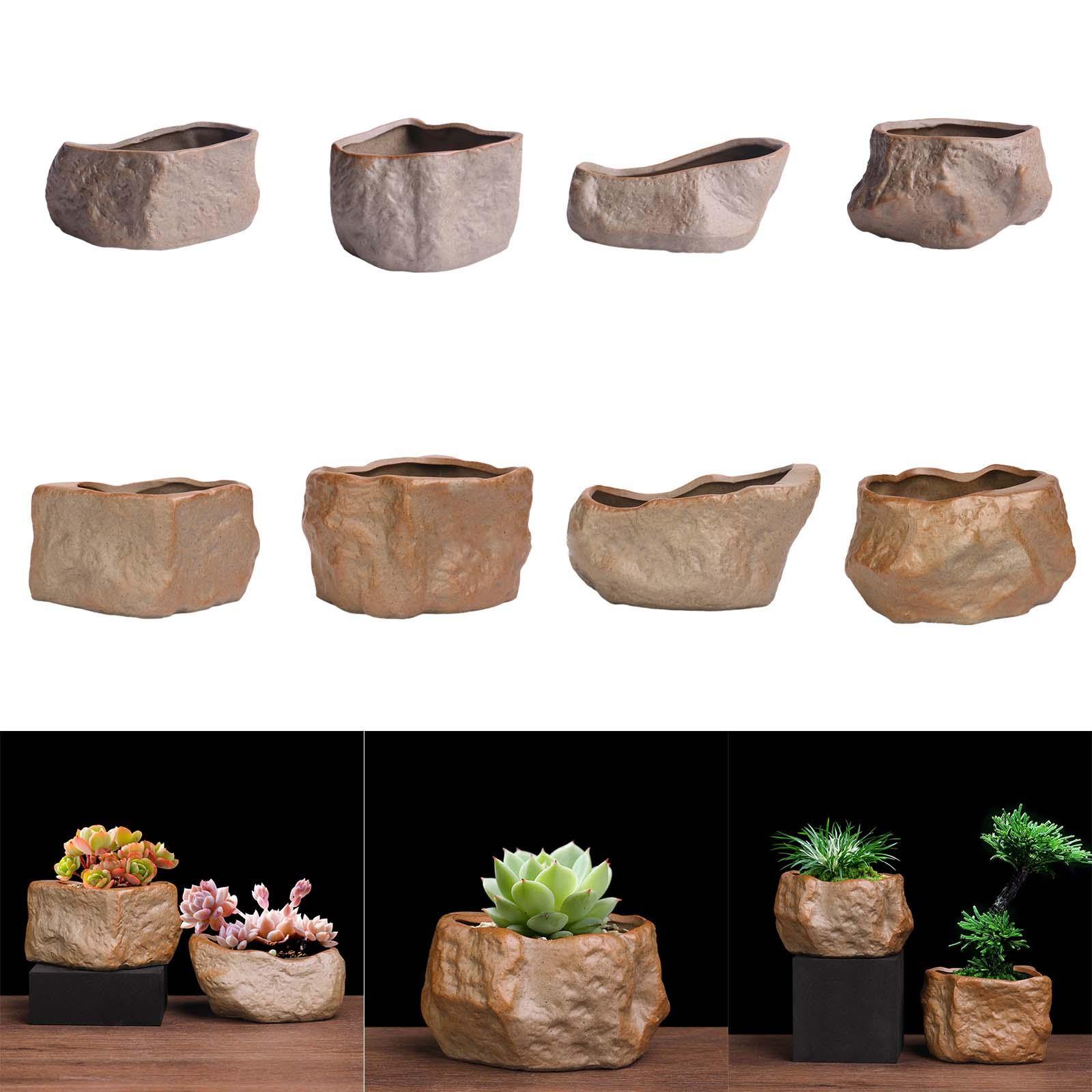 Ceramic Succulent Pot Stone Sh - Training Pot Ceramic ulasan dan harga