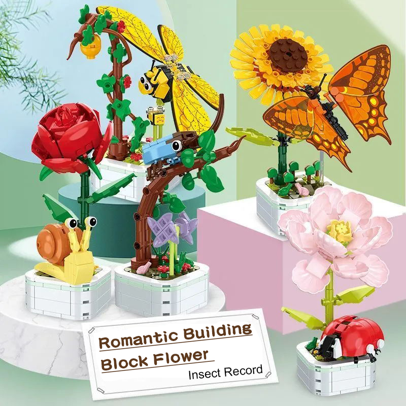 DIY Mini Butterfly Insect Pott - Bonsai Garden Lego ulasan dan harga