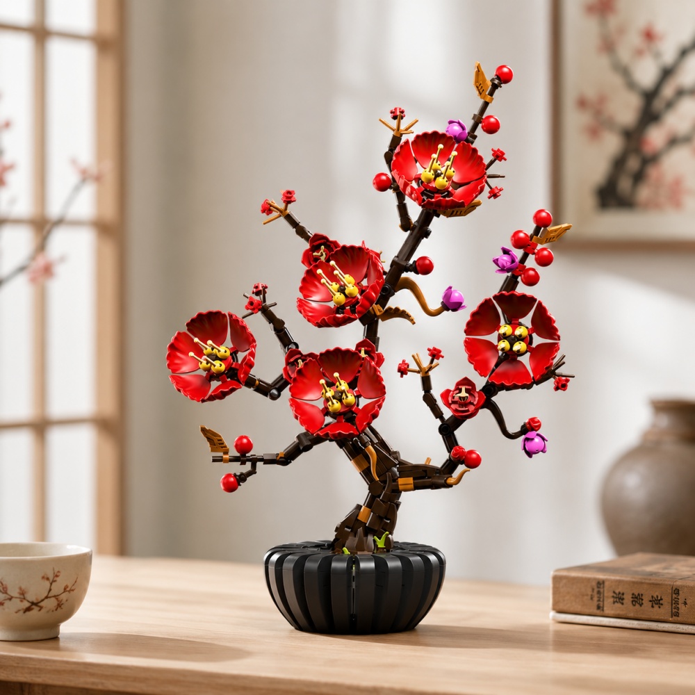 Plum Blossom Bonsai Building B - Bonsai Garden Lego ulasan dan harga
