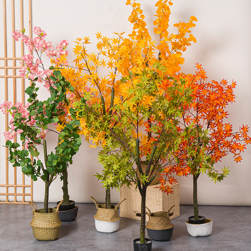 Artificial Red Maple Tree Pott - Bonsai Garden Restaurant ulasan dan harga